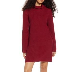 BP. Mock Neck Long Sleeve Sweater Dress